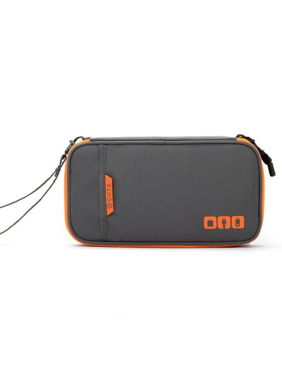 Organizator cabluri tip penar, geanta mica cu fermoar pentru accesorii, GIFTX LYNC GRI